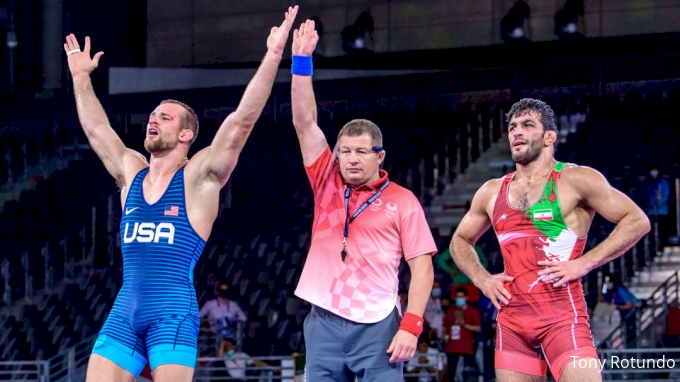 olympic wrestling live score