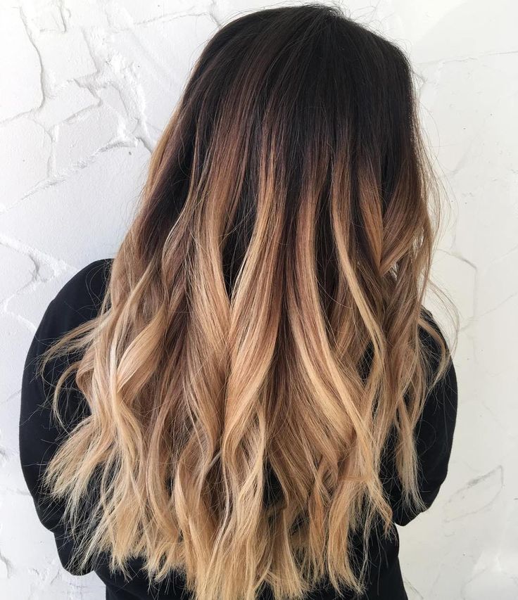 ombre hair brown and blonde