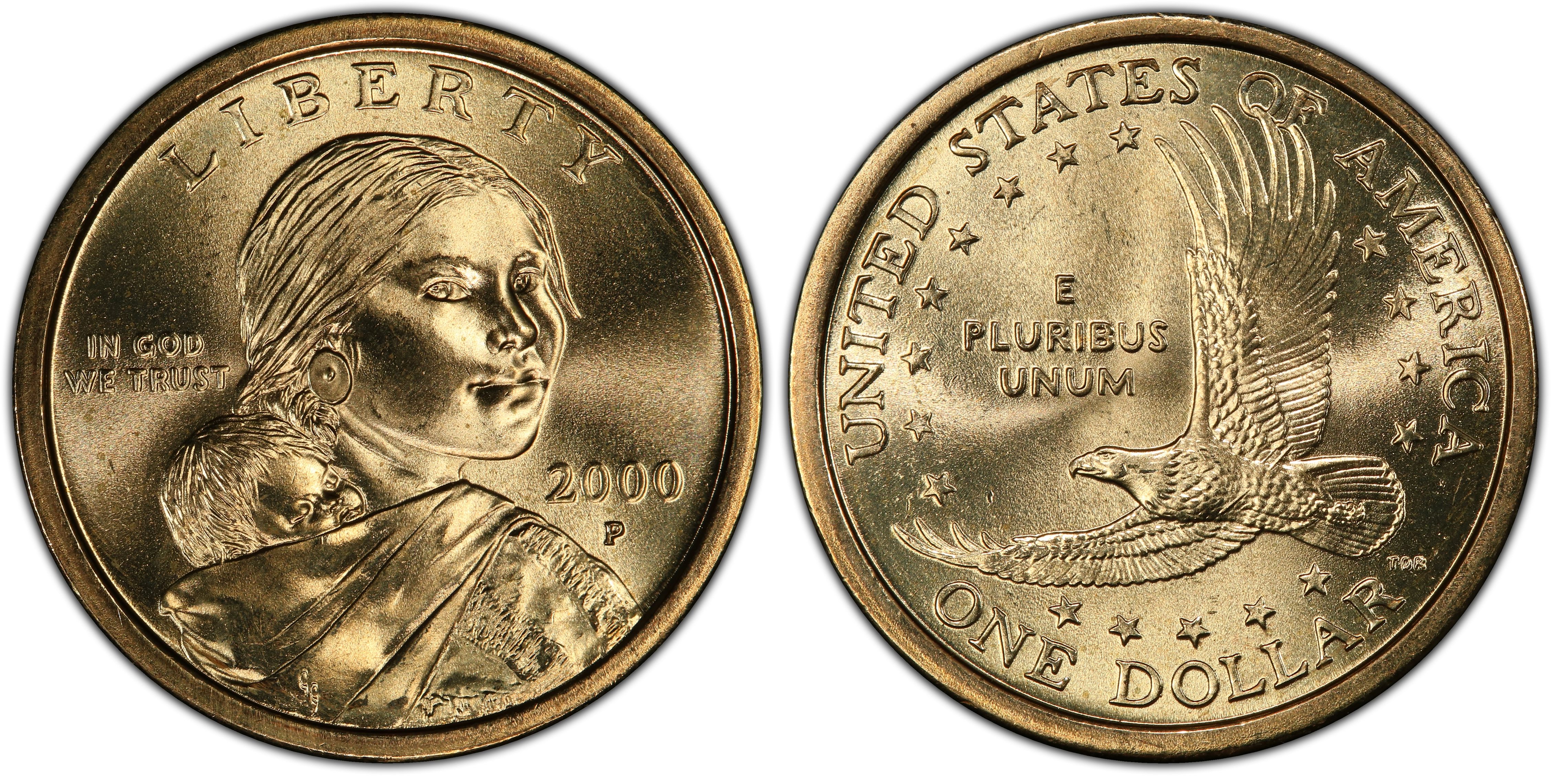 one dollar coin 2000 e pluribus unum value