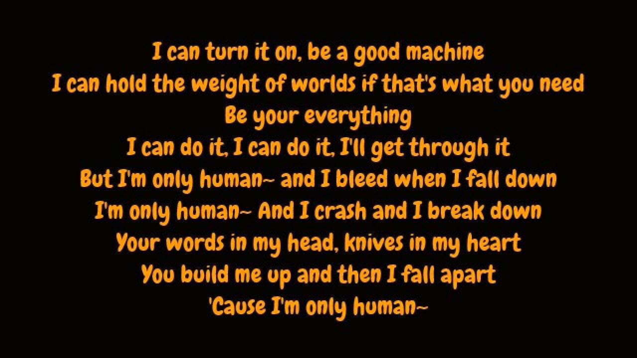 only human christina perri lyrics