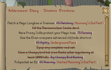 osrs western diary