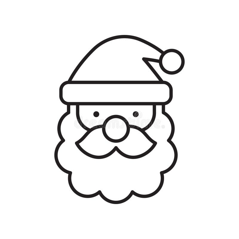 outline santa