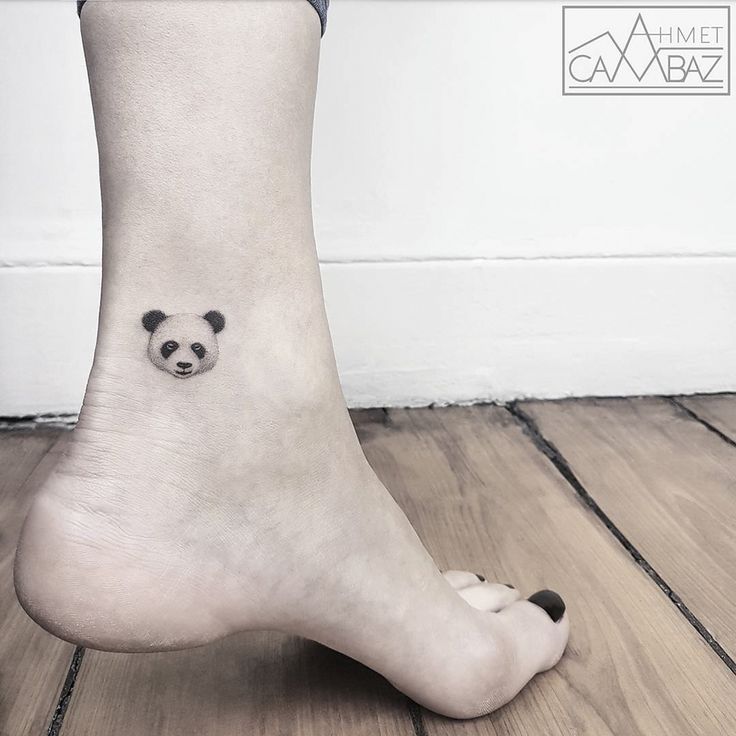 panda minimalist tattoo