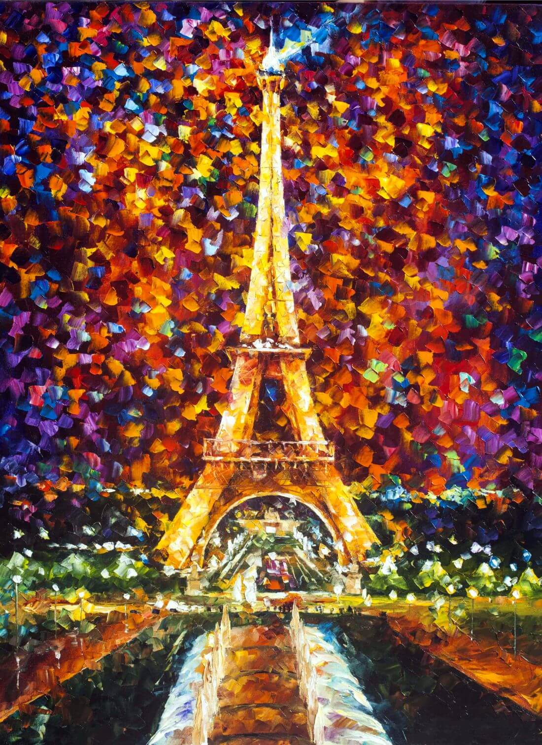 paris painting eiffel tower