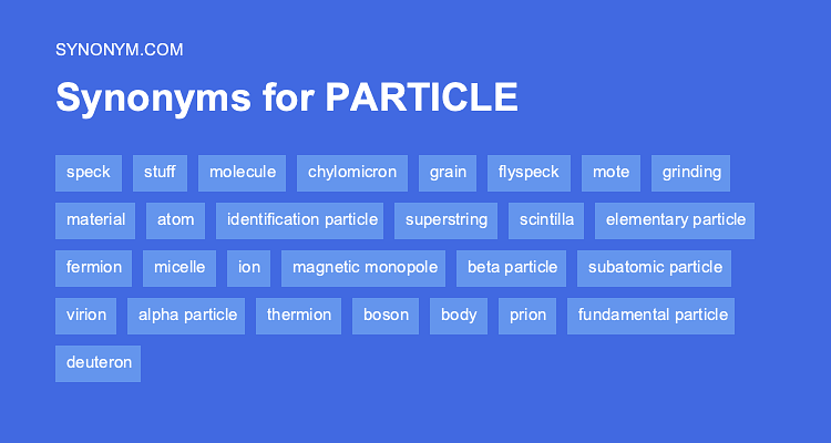 particle synonym