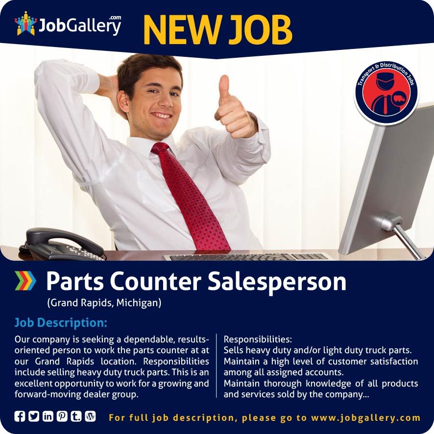 parts counter jobs