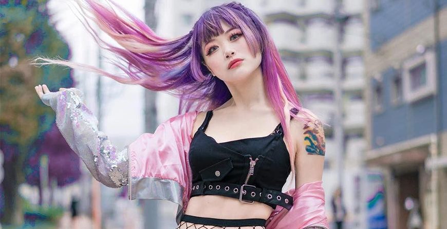 pastel goth hair colors