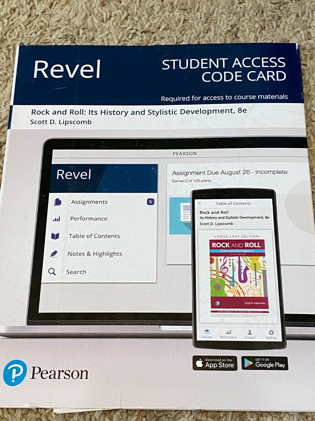 pearson revel access code