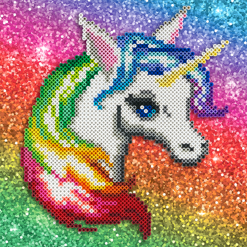 perler bead unicorn