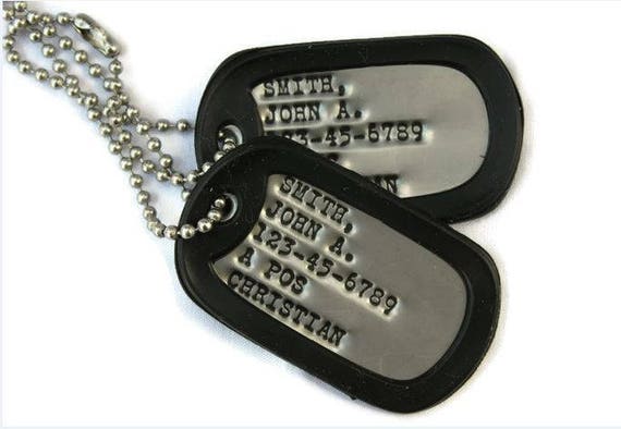 personalized military dog tags