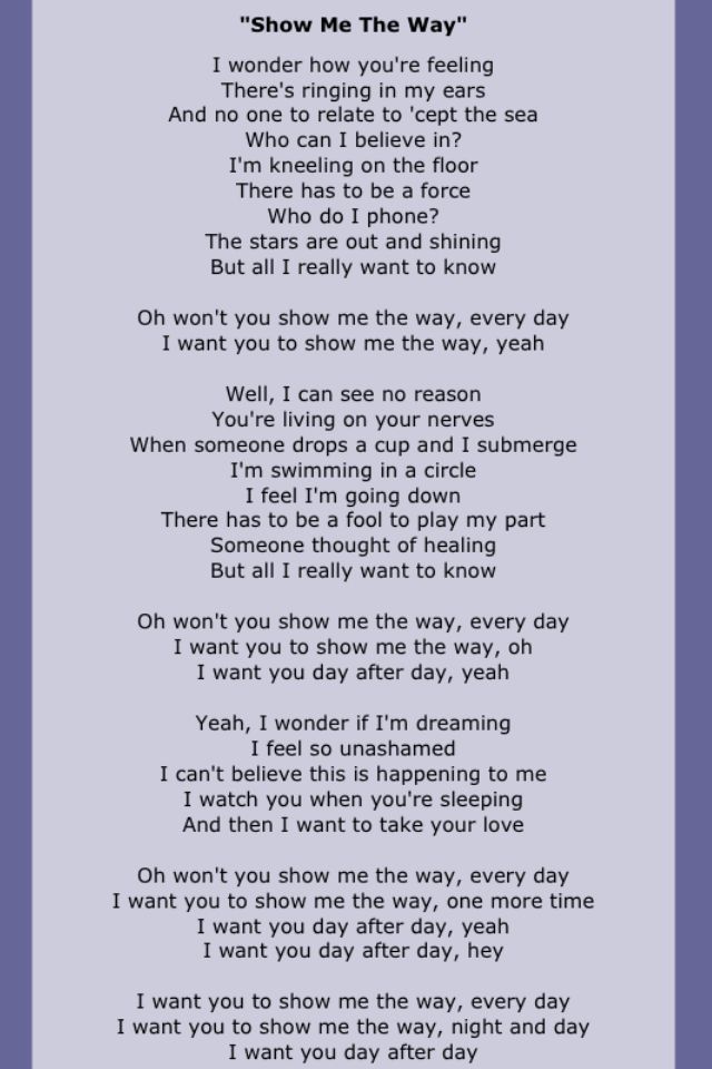 peter frampton lyrics