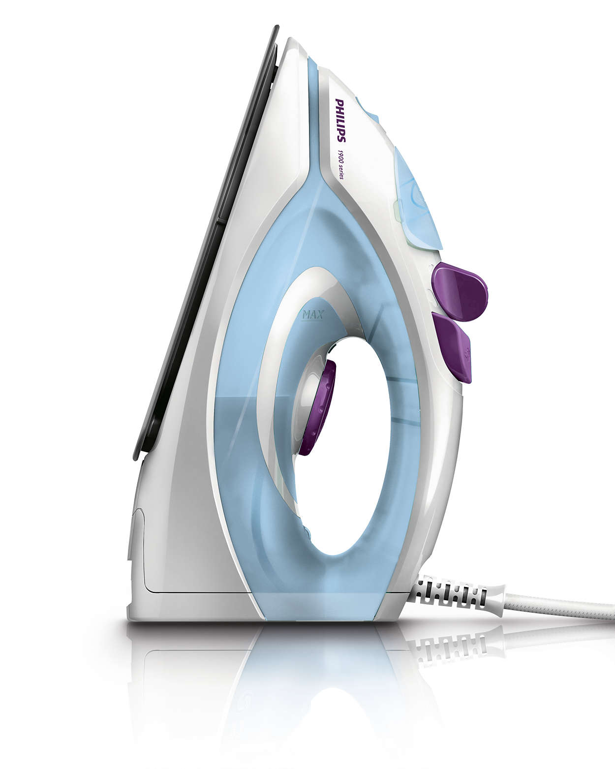 philips gc1905 1440 watt steam iron with spray blue