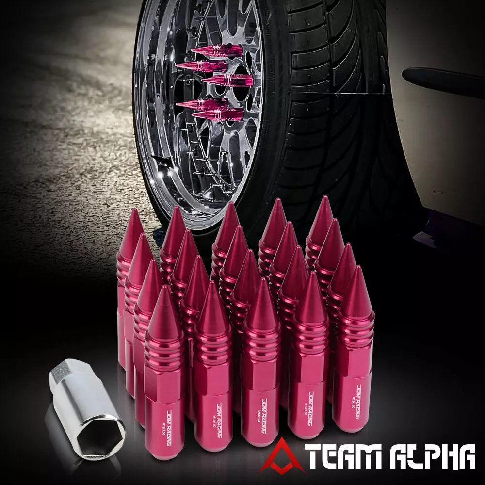 pink spike lug nuts