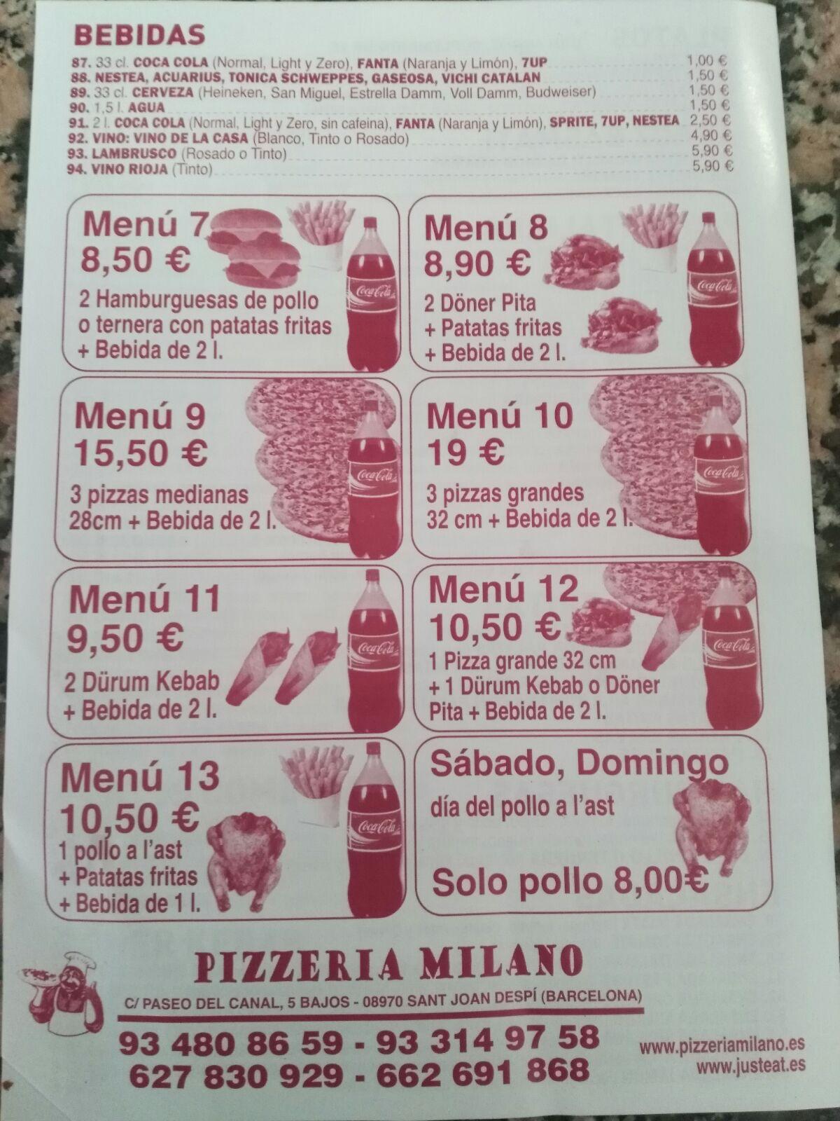 pizzería milano sant joan despí