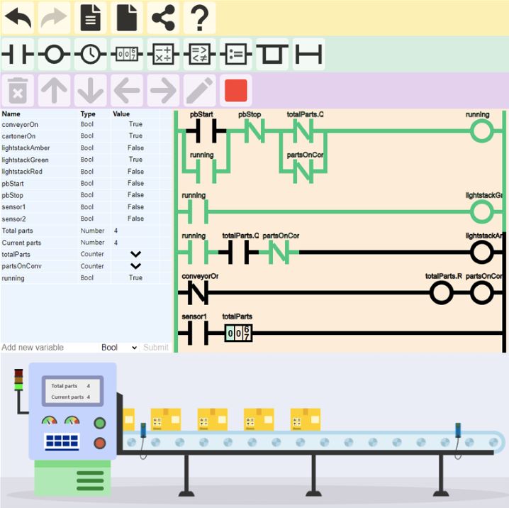 plc ladder diagram online