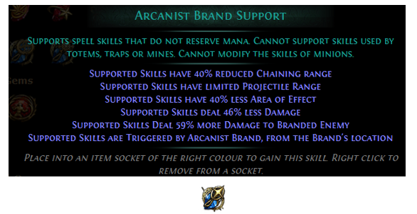 poe arcanist brand