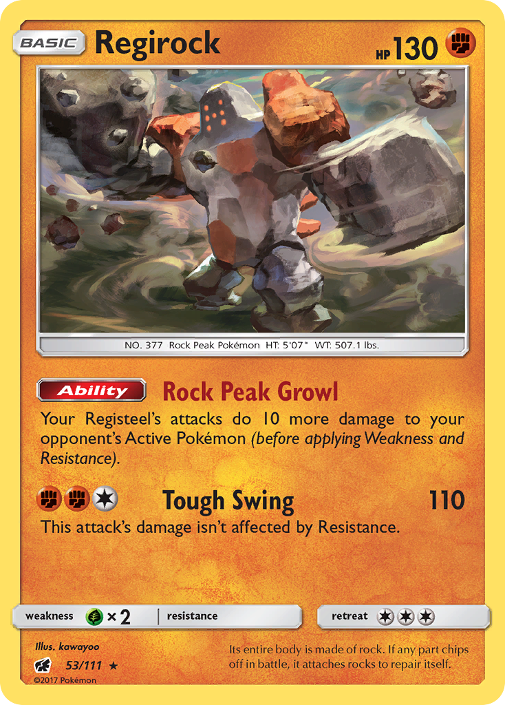 pokemon card regirock