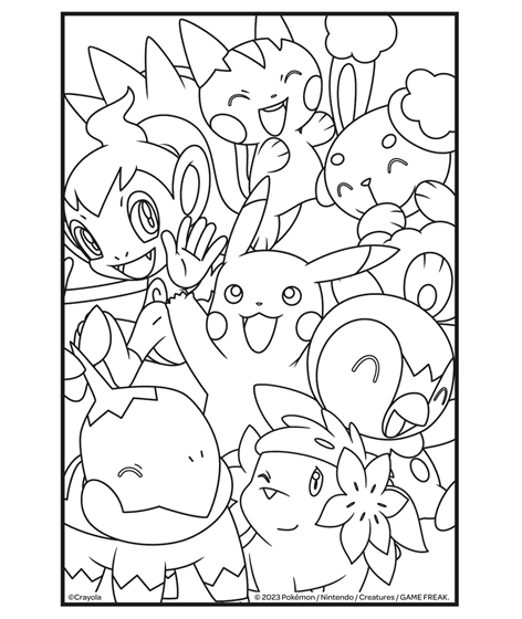 pokemon colouring sheets