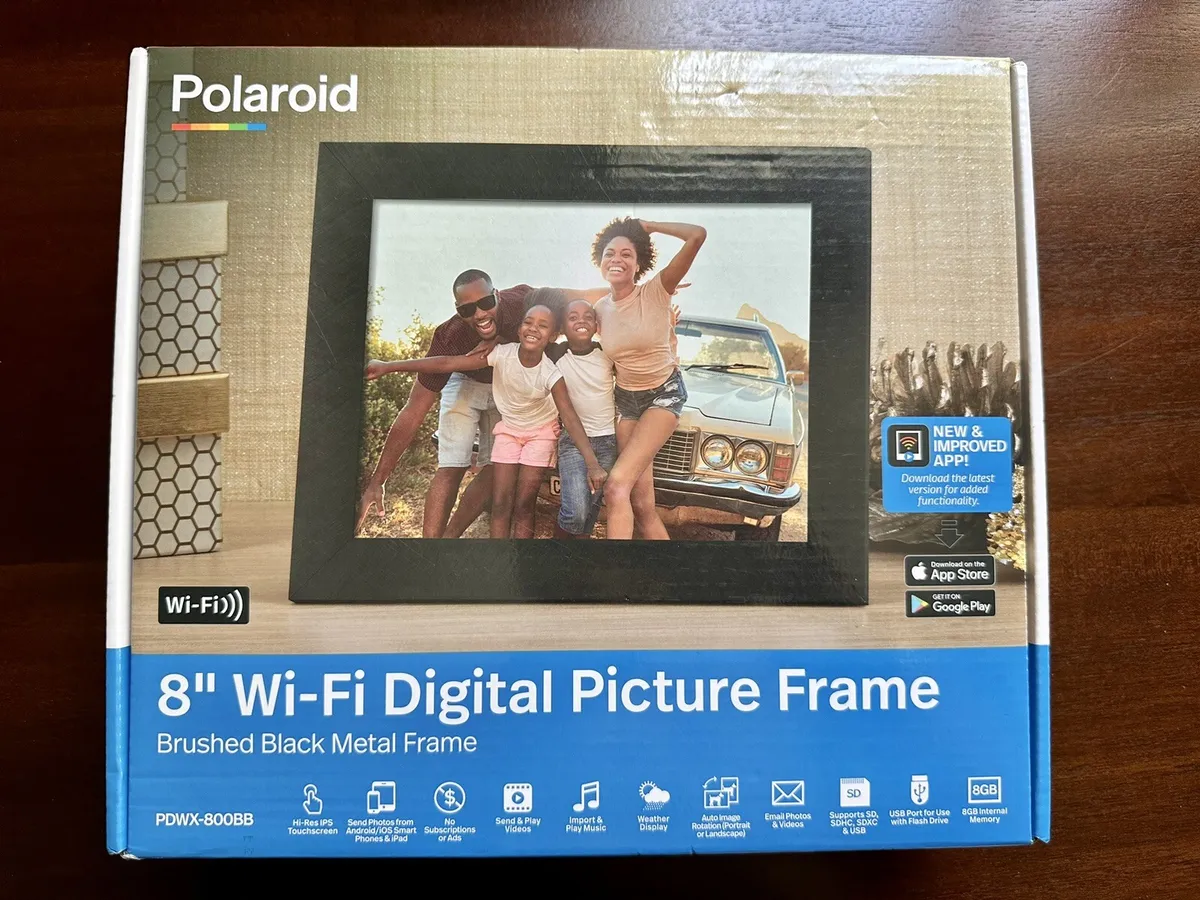 polaroid 8 wifi digital picture frame