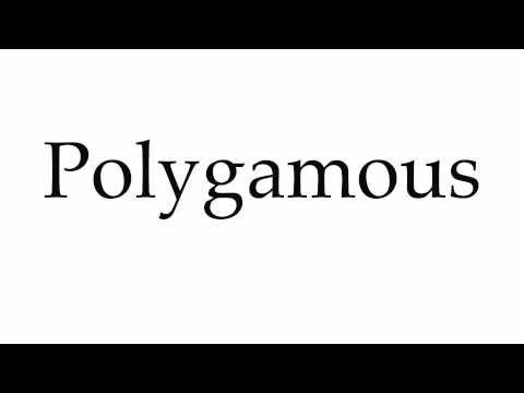 polygamous pronunciation