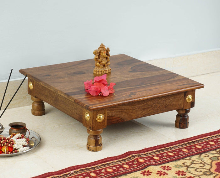 pooja chowki wooden