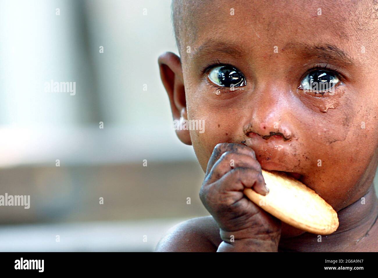 poor children crying for food drawing