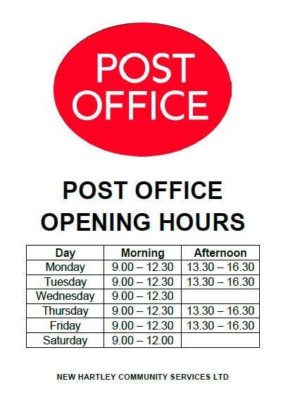 post office opening hours saturday