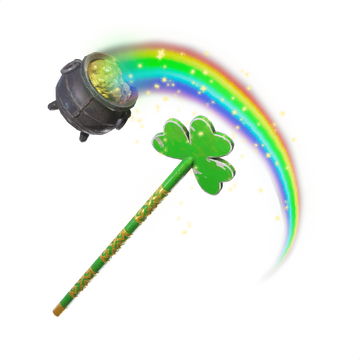 pot of gold pickaxe