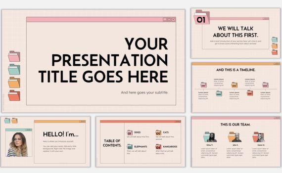 powerpoint template aesthetic