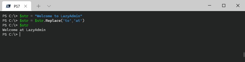 powershell string replace