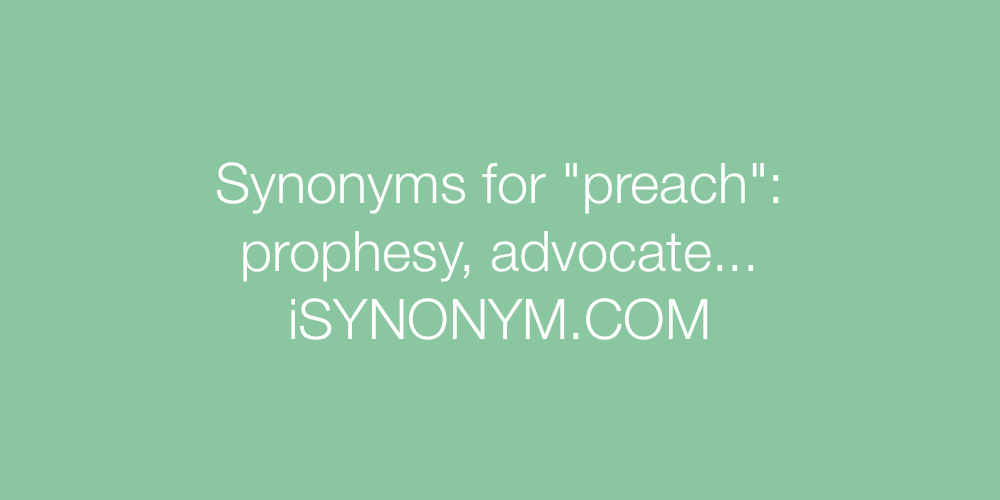 preaching synonym