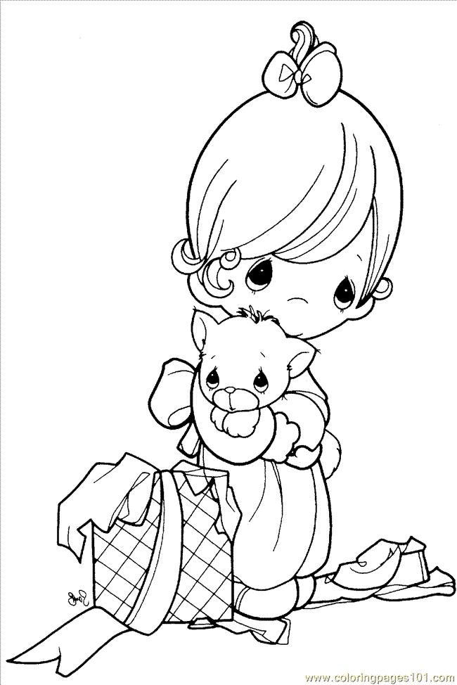 precious moments christmas coloring page