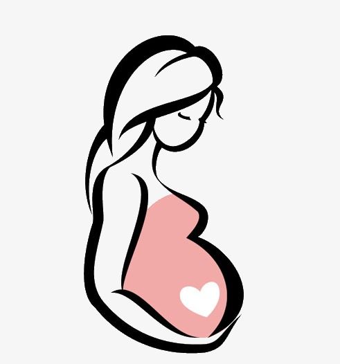 pregnant lady clipart