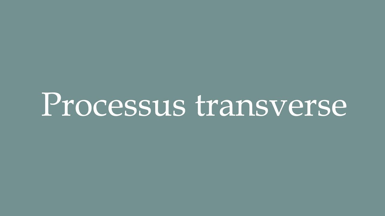 processus pronunciation