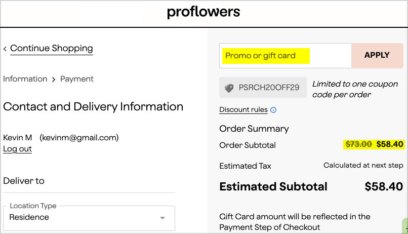 proflowers discount code