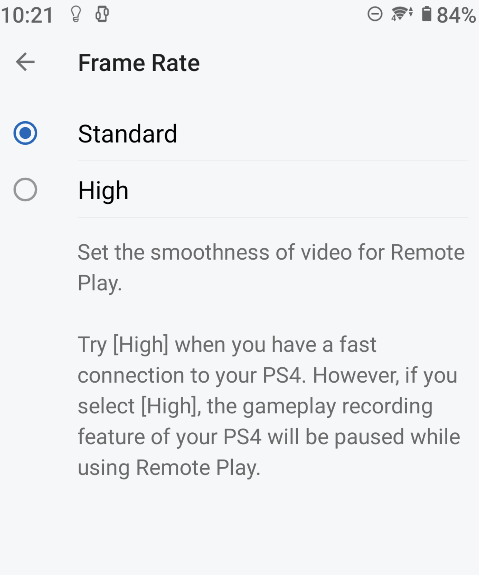 ps4 remote play optimization