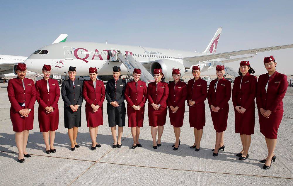 qatar flight attendant salary