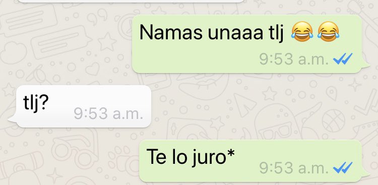 que significa tlj en whatsapp