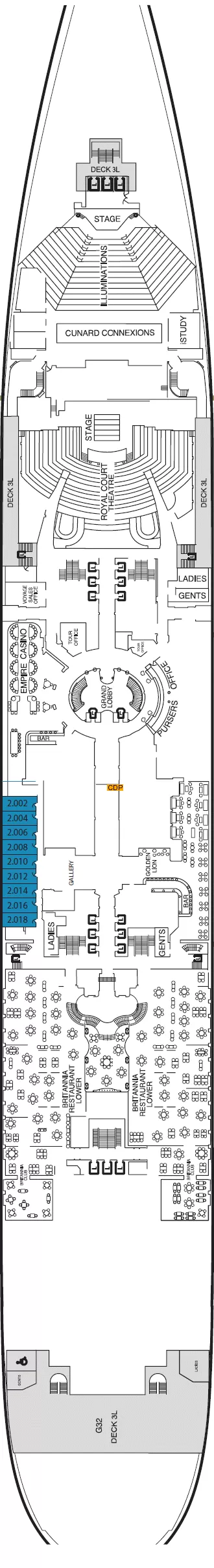 queen mary 2 deck plan