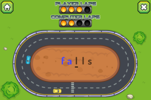 racing typing game