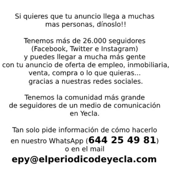 radio yecla ofertas de trabajo