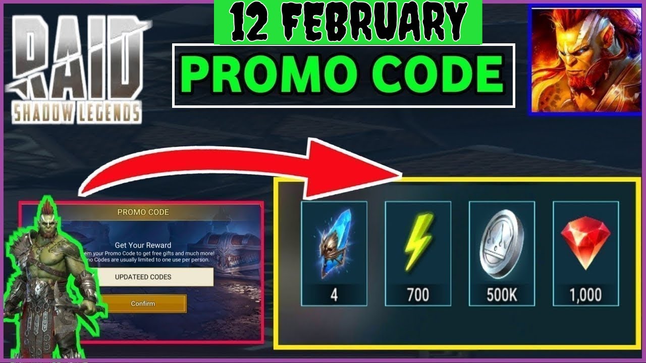 raid shadow legend promo code