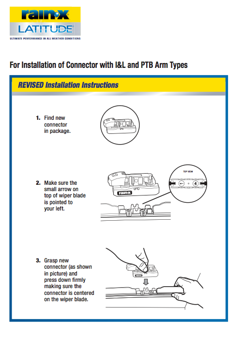 rain x wiper installation