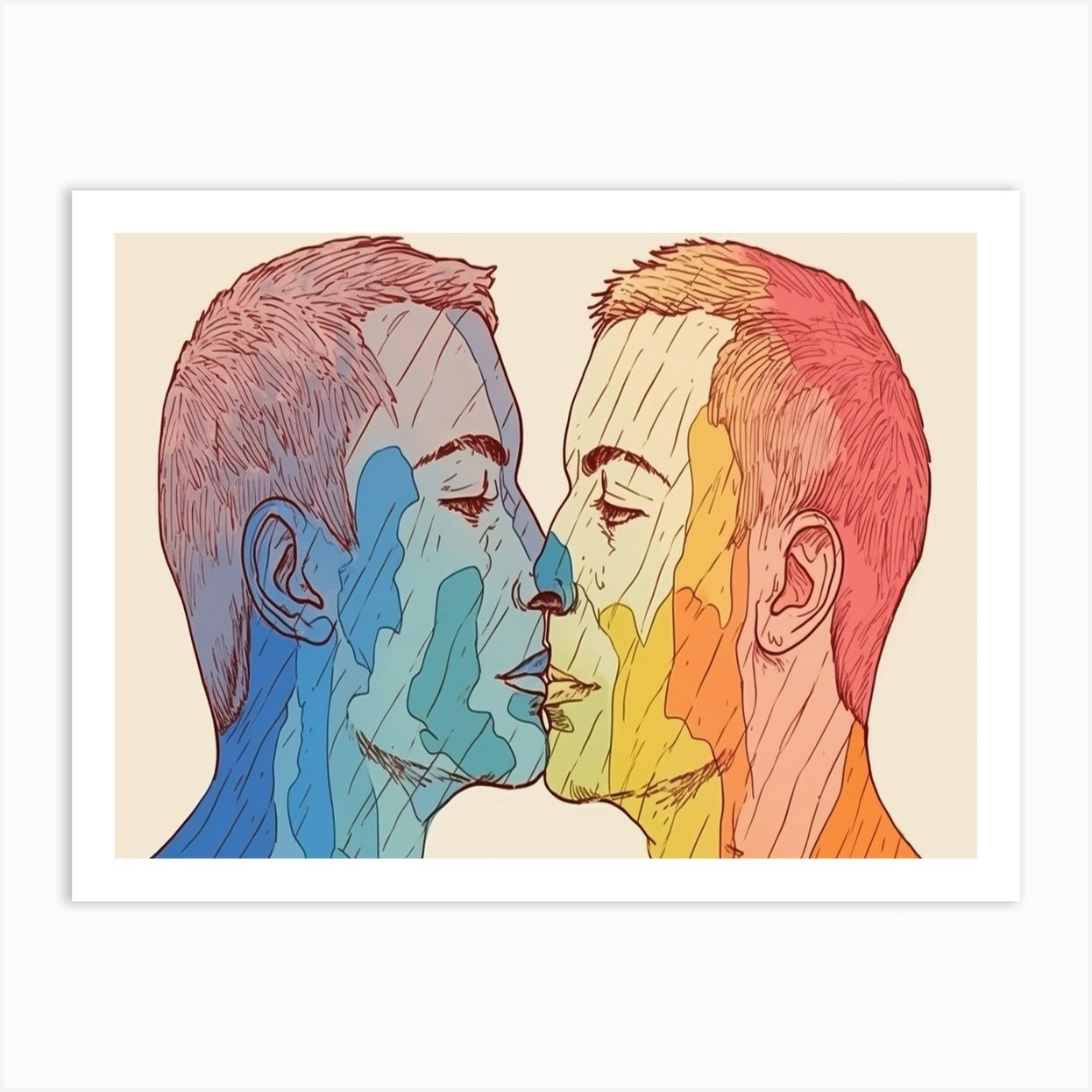 rainbow kiss picture