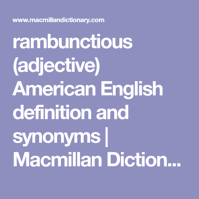 rambunctious synonym