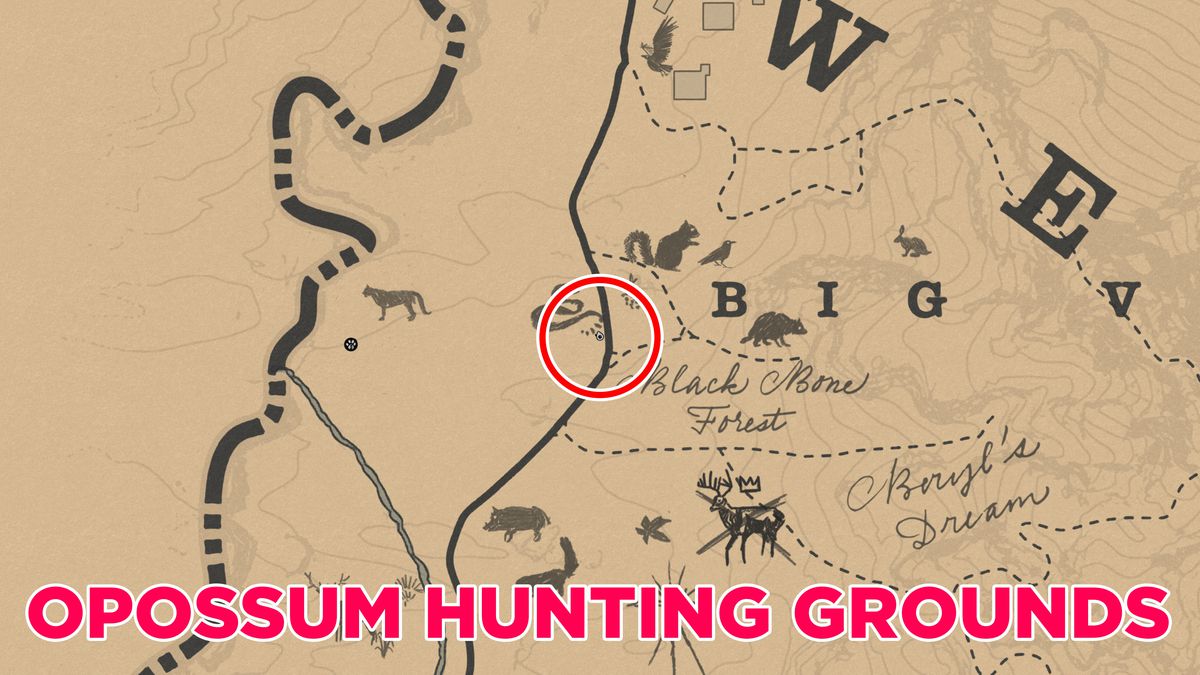 rdr2 opossum location