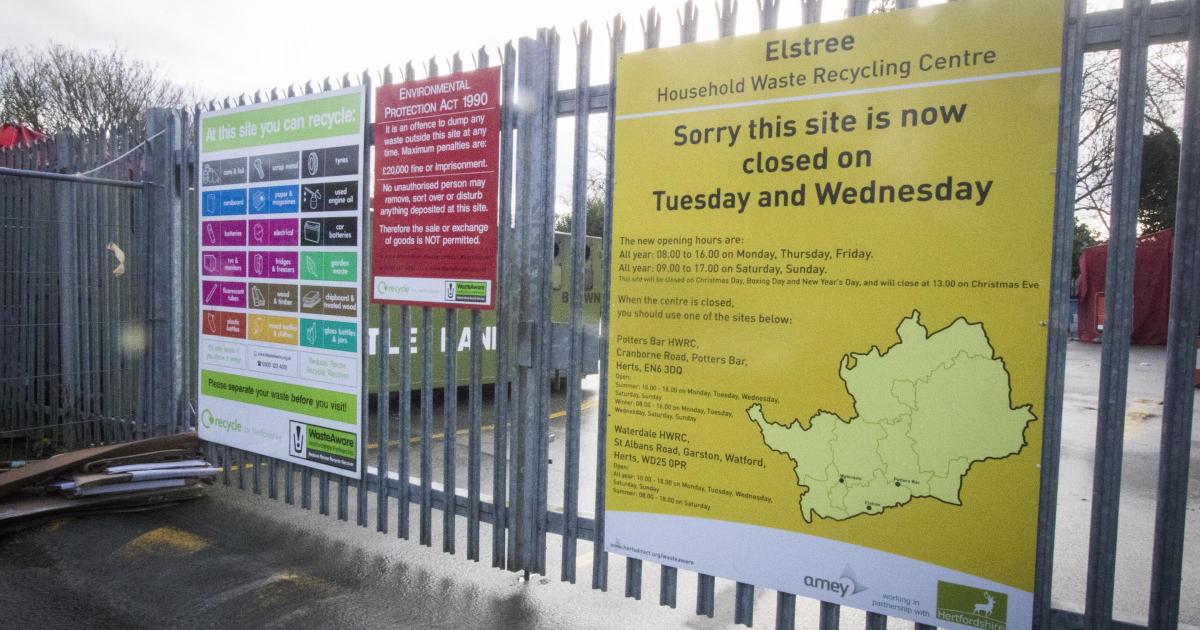 recycling centre borehamwood