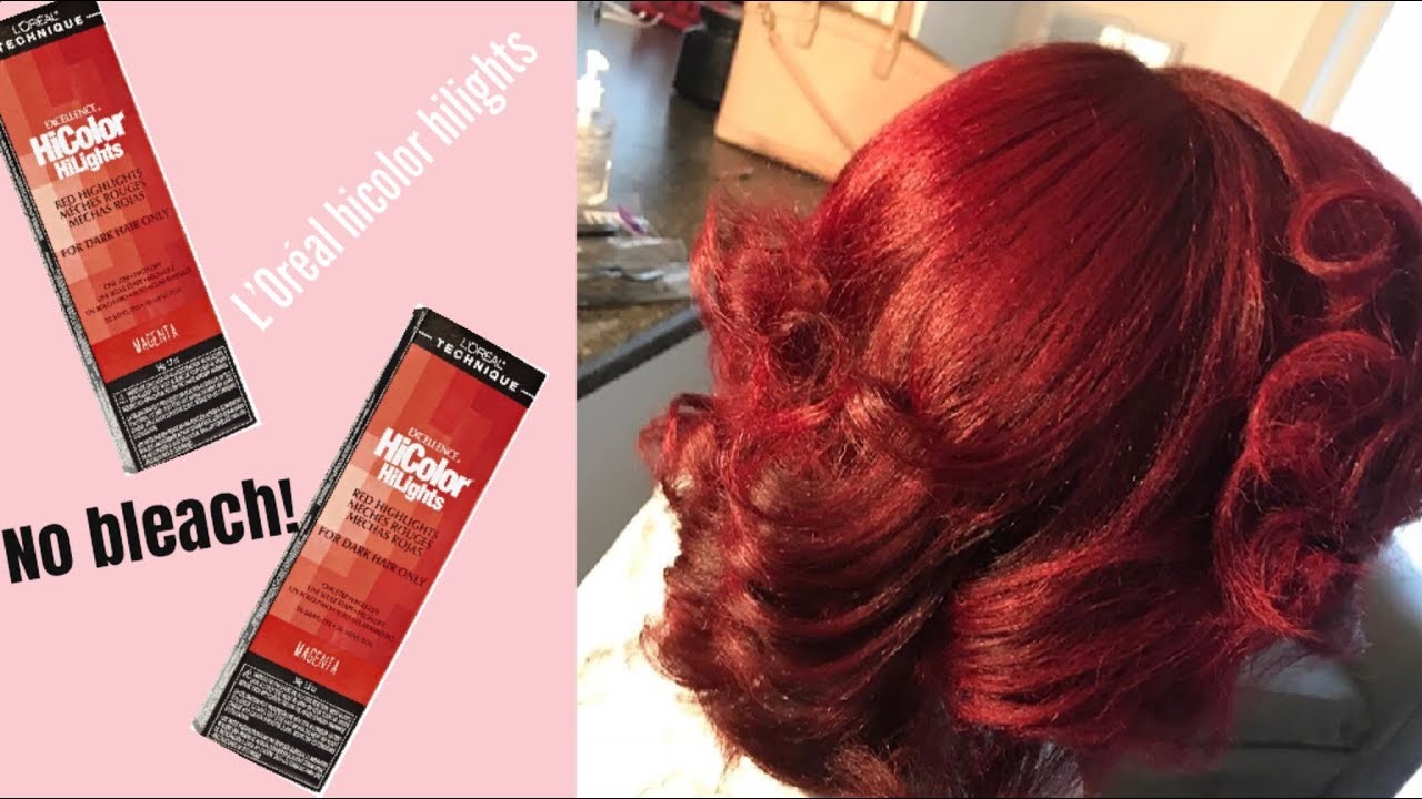 red hicolor hair dye