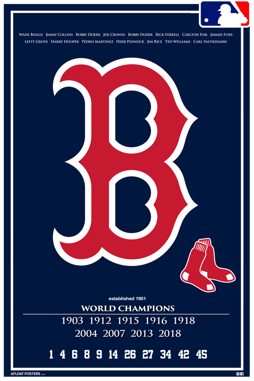 red sox posters