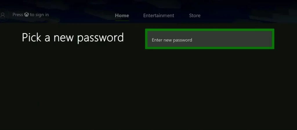 reset xbox microsoft password